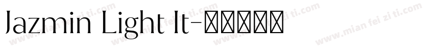 Jazmin Light It字体转换